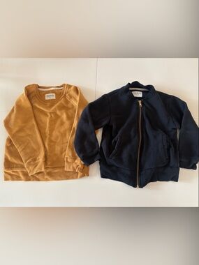 Mini Mioche Sweatshirt Set - 1 Mustard &  1 Black